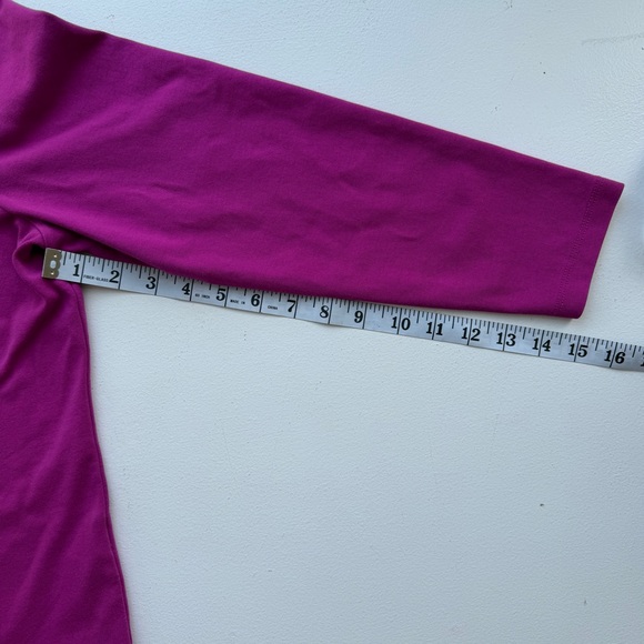 LL Bean 100% Cotton Women’s Long Sleeve Magenta Shirt - Picture 7 of 7